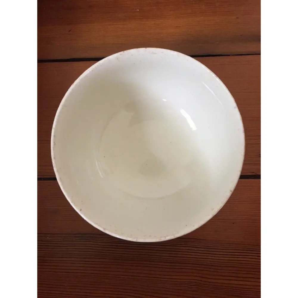 Vintage 50s Hall Autumn Leaf Jewel Tea Ceramic Kitchen Nesting Mixing Bowl 6.25